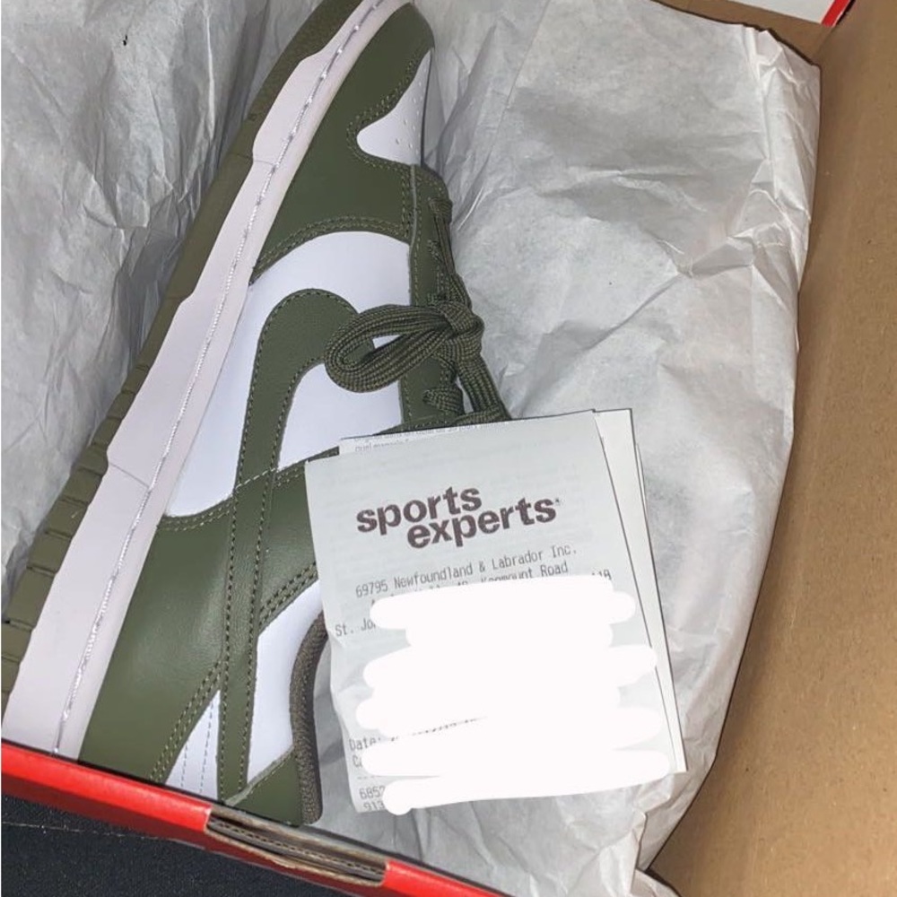 BNWB Nike Dunk Lows Medium Olive Size 9.5 W
